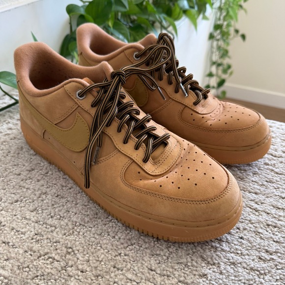 Nike Other - Nike Air Force 1 Wheat Flax Brown Sneakers Retro CJ9179-200 Men 12